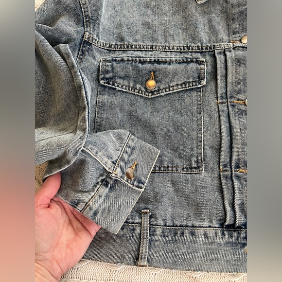 Vigoss Medium Blue Wash Denim Jacket for Women Size Large - Picture 13 of 16